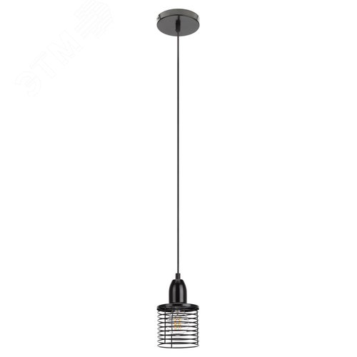 Подвес PL5 BK металл, E27, max 60W, d107 мм, черный (20/300) - фото 3