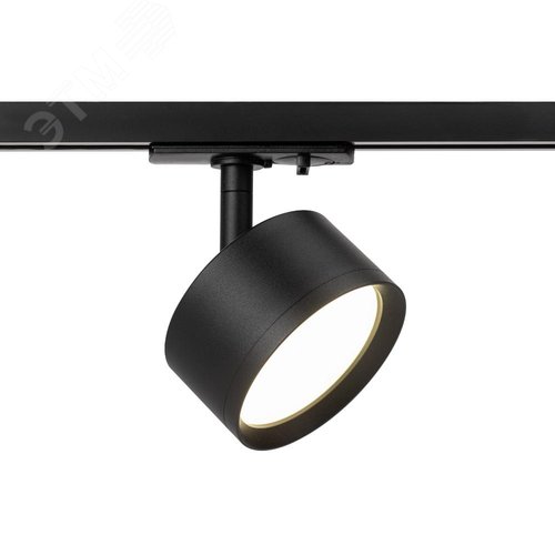 Светильник трековый TR48 - GX53 BK однофазный под лампу GX53 матовый черный под лампу GX53, лампа в комплект не входит - фото 3