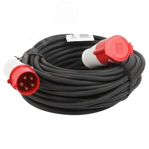 Изображение товара Удлинитель силовой IND380-U-1e-5x2,5-30m-IP44 на 380В в бухте 1 розетка CEE 5P 30м КГ 5х2,5 32A IP44 (шт)
