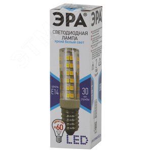 Лампа светодиодная LED 7Вт Т25 4000К Е14 нейтральный капсула Б0033025 ЭРА - 3