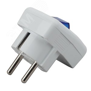 Изображение товара Вилка с/з с выключателем 16 A белая Vx5-W 24/384/3072 (шт)