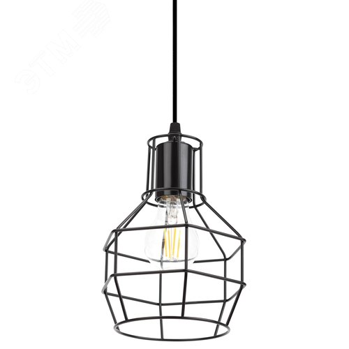 Подвес PL11 BK металл, E27, max 60W, d160 мм, черный 20/120 - фото 4