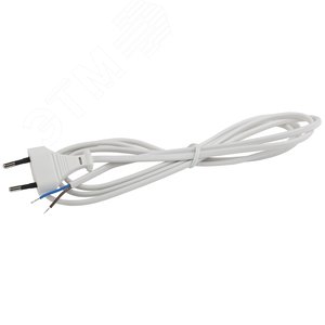 Изображение товара Шнур для бра UX-ШВВП-1,8m-W 1,8 м ШВВП 2x0,5мм2 белый (шт)