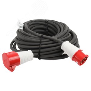 Изображение товара Удлинитель силовой IND380-U-1e-5x4-10m-IP44 на 380В в бухте 1 розетка CEE 5P 10м КГ 5х4 32A IP44 (шт)