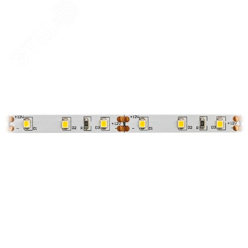 Лента светодиодная 4,8Вт/м 12В 2700К IP20 60LED/м KU-2835AD-60D-WW - фото 3