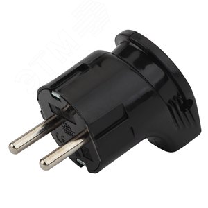 Изображение товара Вилка с/з угловая 16 A черная Vx3-B 24/480/3840 (шт)