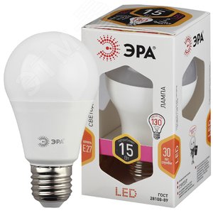 Лампа светодиодная STD LED A60-15W-827-E27 E27 / Е27 15Вт груша теплый .