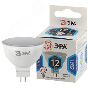 Лампа светодиодная LED MR16-12W-840-GU5.3 (диод, софит, 12Вт, нейтр, GU5.3) (10/100/4000)