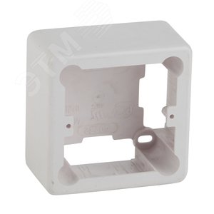 Изображение товара Коробка установочная 1-местная под кабель-канал КУK 85х85х42мм белая IP20 (44/1760) (шт)