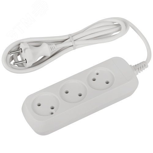 Изображение товара Удлинитель электрический 3 розетки без заземления 1,5м ПВС 2x0.75мм2 UDL-10-315 Greenline (шт)