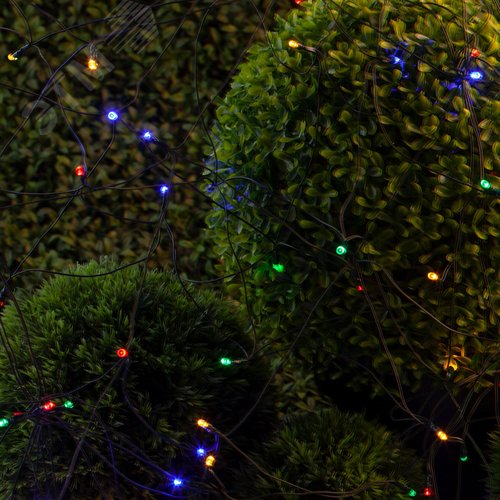 Сеть 150 LED на солнечной батарее мультиколор 2мx1,35м ERAUF024-16 - фото 5