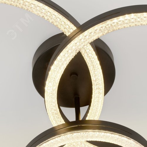 Светильник светодиодный потолочный ДПБ-110Вт 3000К/6000К Модерн Bloom CLL-1 110W RC BK с ДУ - фото 6