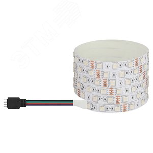 Лента светодиодная 14,4Вт/м 12В RGB IP20 60LED/м LS5050-14,4-60-12-RGB-IP20-1 year-50m - фото 1