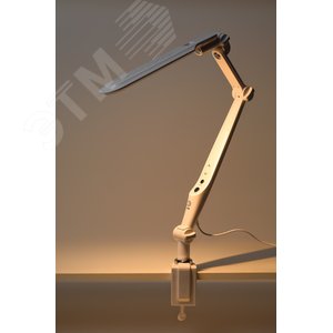 Светильник настольный светодиодный NLED-496-12W-W на на струбцине белый - фото 5