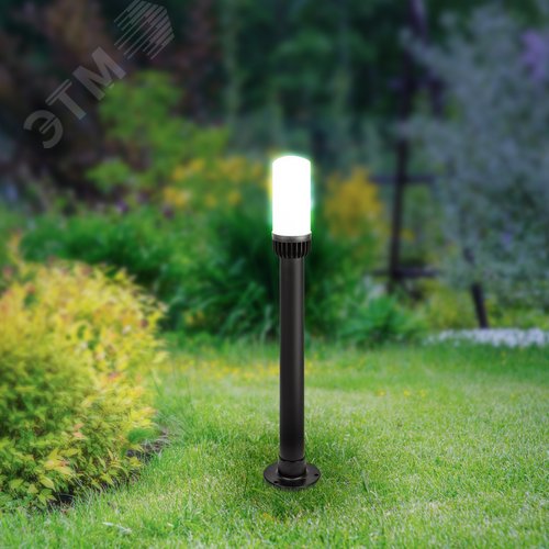 Светильник садово-парковый НТУ 01-60-012 Поллар напольный черный IP54 Е27 max60Вт h840мм - фото 8