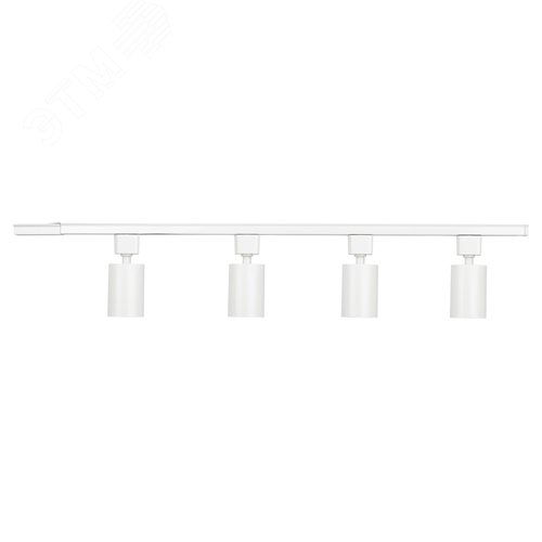 Светильник трековый однофазный набор из 4х шт. под лампу GU10, шинопровод 80 см. Белый TR70-SET4-GU10-WH - фото 8