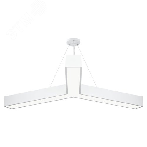 Светильник LED Geometria Igrek SPO-144-W-40K-066 66Вт 4000К 4000Лм IP40 1200х1200х80 белый подвесной драйвер внутри - фото 3