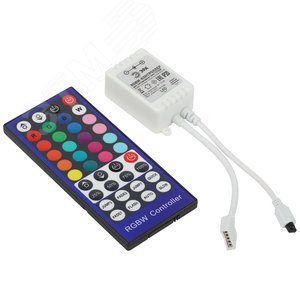 Контроллер для светодиодной ленты с ИК пультом RGBW-Controller-12/24V-96/192W-IP20-IR - фото 2