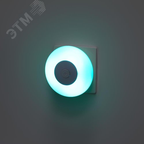 Ночник - светильник светодиодный NN-632-SW-W в розетку с выключателем белый - фото 4