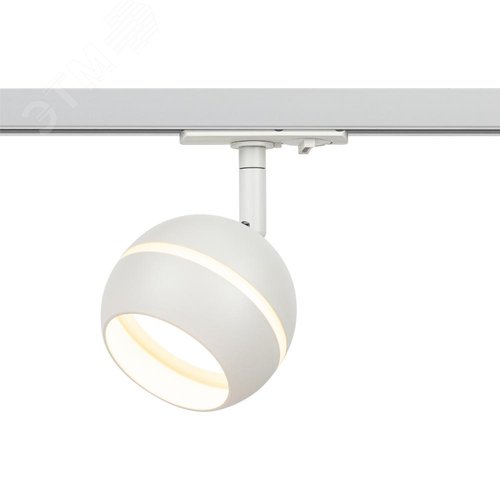Светильник трековый TR47 - GX53 WH однофазный под лампу GX53 белый под лампу GX53, лампа в комплект не входит - фото 4