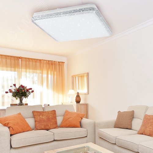 Светильник потолочный светодиодный Классик с ДУ SPB-6-70-RC S Brilliance Slim 70Вт 3000-6500К квадрат - фото 4