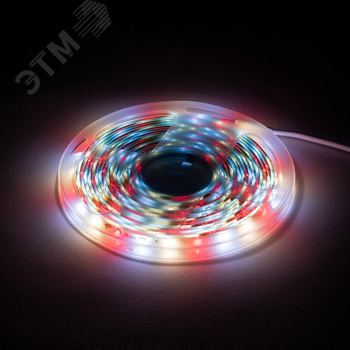 Лента светодиодная для растений полного спектра 5м IP65 с адаптером 12В FITO-Strip Light-Rа90-300LED-5m-12V-IP65 - фото 7