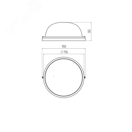 Светильник под лампу с цоколем Е27 НБП 03-60-001 - фото 2
