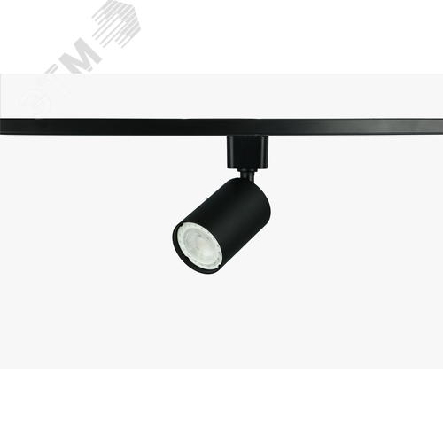 Светильник трековый однофазный TR76 - GU10 BK под лампу GU10 Черный - фото 1