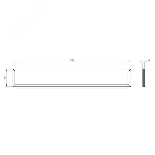 Светильник светодиодный ДВО/ДПО SPO-7-50-6K-P 50Вт 5040Лм 6500К 1200х180 призма - фото 3