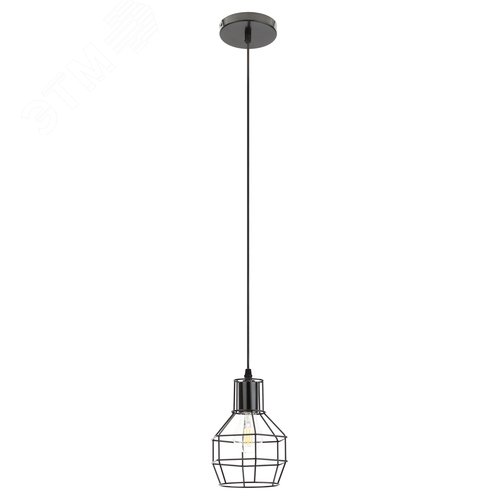 Подвес PL11 BK металл, E27, max 60W, d160 мм, черный 20/120 - фото 2