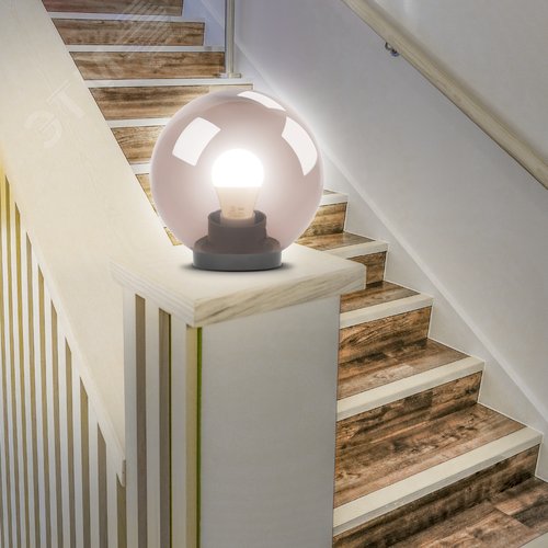 Светильник на опору/кронштейн НТУ 01-60-205 шар дымчатый IP44 Е27 max60Вт d200mm - фото 8