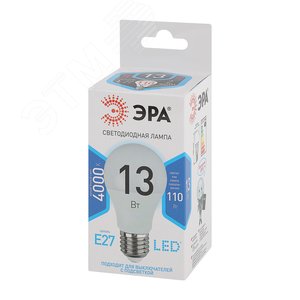 Лампа светодиодная LED A60-13W-840-E27(диод,груша,13Вт,нейтр,E27) Б0020537 ЭРА - 2