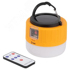 Фонарь кемпинговый светодиодный KA-601 Пегас аккумуляторный, на солнечной батарее + дистанционный пульт - фото 1