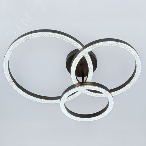 Светильник светодиодный потолочный ДПБ-110Вт 3000К/6000К Модерн Bloom CLL-1 110W RC BK с ДУ - фото 4