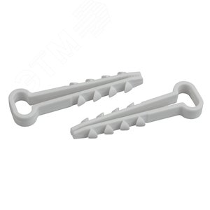 Изображение товара Дюбель-хомут для плоского кабеля 5-10мм белый (100шт.) (50/1500) (упак)