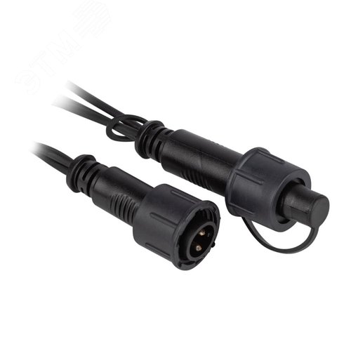 Гирлянда 600LED Занавес 3 м x 2 м, желтый свет, черный каучук, 220 В, IP65 ERAPS-Z - фото 4