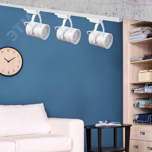 Светильник светодиодный трековый на шинопровод TR3 - 12 WH 12Вт белый SMD (20/240) - фото 6