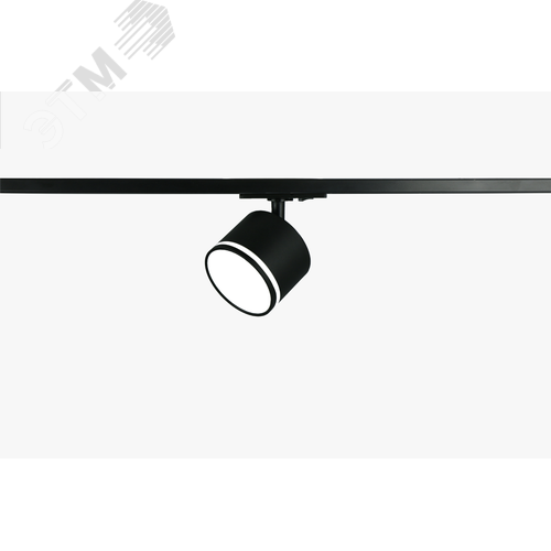 Светильник трековый однофазный TR75 - GX53 BK под лампу GX53 c акриловым кольцом, черный - фото 2