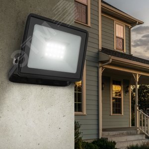 Прожектор светодиодный ДО-20 Вт 3000К 1600 Лм IP65 черный 20w теплый 200-240В LPR-023-0-30K-020 - фото 5