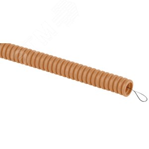 Труба гофрированная ПВХ (сосна) d 25мм с зонд. легкая 25м (30)