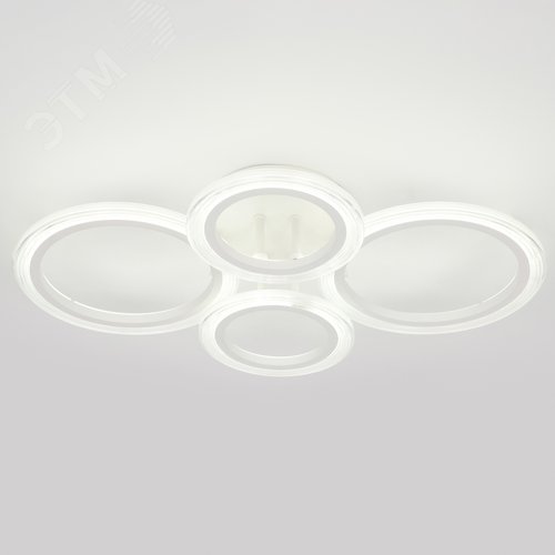 Светильник светодиодный потолочный ДПБ-59Вт 3285Лм Модерн Ring CLL-1-59-RC WH - фото 3