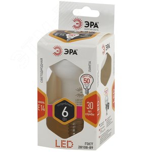 Лампа светодиодная LED 6 Вт 480Лм 2700К рефлектор теплый E14 170-265В LED R50-6W-827-E14 Standart - фото 2