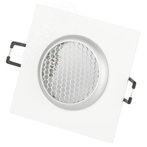 Светильник встраиваемый алюминиевый KL110 WH/SL MR16 GU5.3 белый/серебро матовый - фото 6