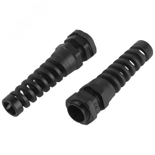 Изображение товара Ввод кабельный сальник NO-224-252 с гибким отводом PGR 13.5 (d отв.20.5 мм/d провод.6-12 мм) IP54 (упаковка 10 штук) (уп)