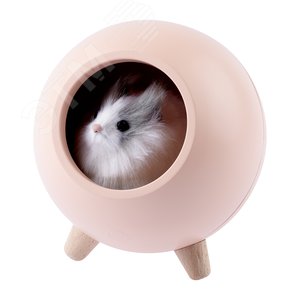 Ночник детский - светильник светодиодный NLED-468-1W-P хомяк розовый - фото 4