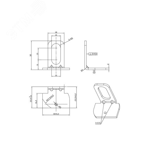 Cветильник cветодиодный подвесной ДСП 50Вт 5000К IP54 5250 Лм Кп<5% КСС Г IC SPP-404-0-50K-050 - фото 11