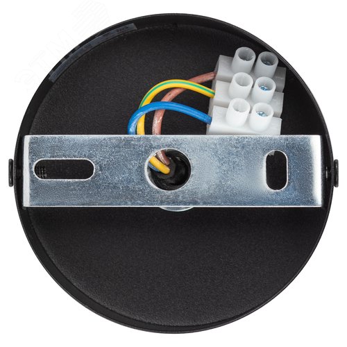 Светильник декоративный подвесной под лампу GX53 алюминий цвет черный+серебро PL12 GX53 BK/SL - фото 6