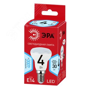 Лампа светодиодная LED 4Вт R39 4000К Е14 нейт рефл не для выкл с подс Б0020632 ЭРА - 2