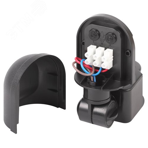 Датчик движения настенный инфракрасный 1200 Вт 180 градусов IP44, черный MD 04 - фото 5