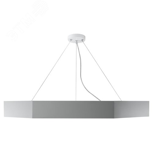 Светильник LED Geometria Hexagon SPO-122-W-40K-066 66 Вт 4000К 800х800х80 белый подвесной драйвер внутри - фото 7